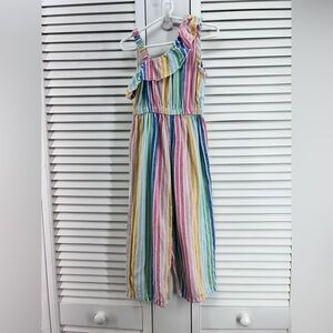 A.T.U.N. Size 9-10 Colorful Striped Kids Jumpsuit